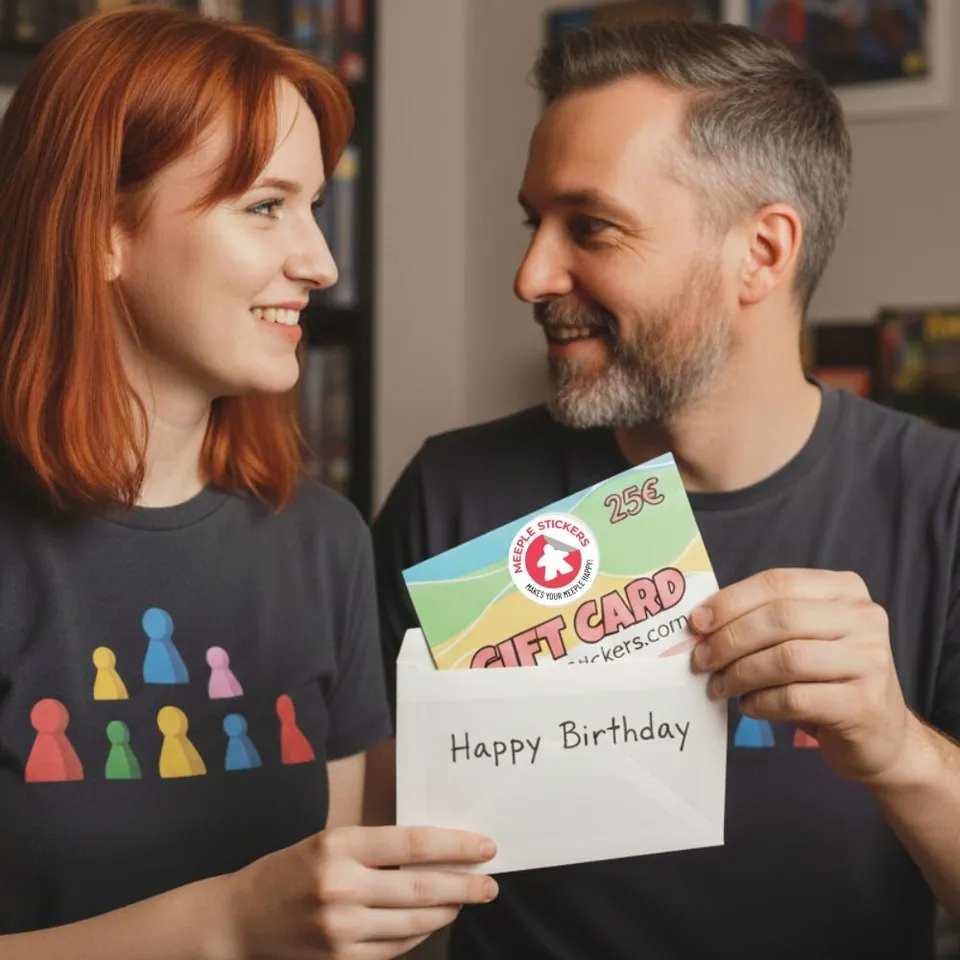 Meeple Sticker Gift Card Geschenkkarte 25 Euro digital