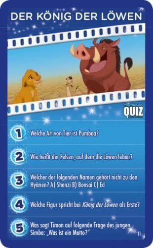 Winning Moves Top Trumps Quiz Disney Kartenspiel Deutsch