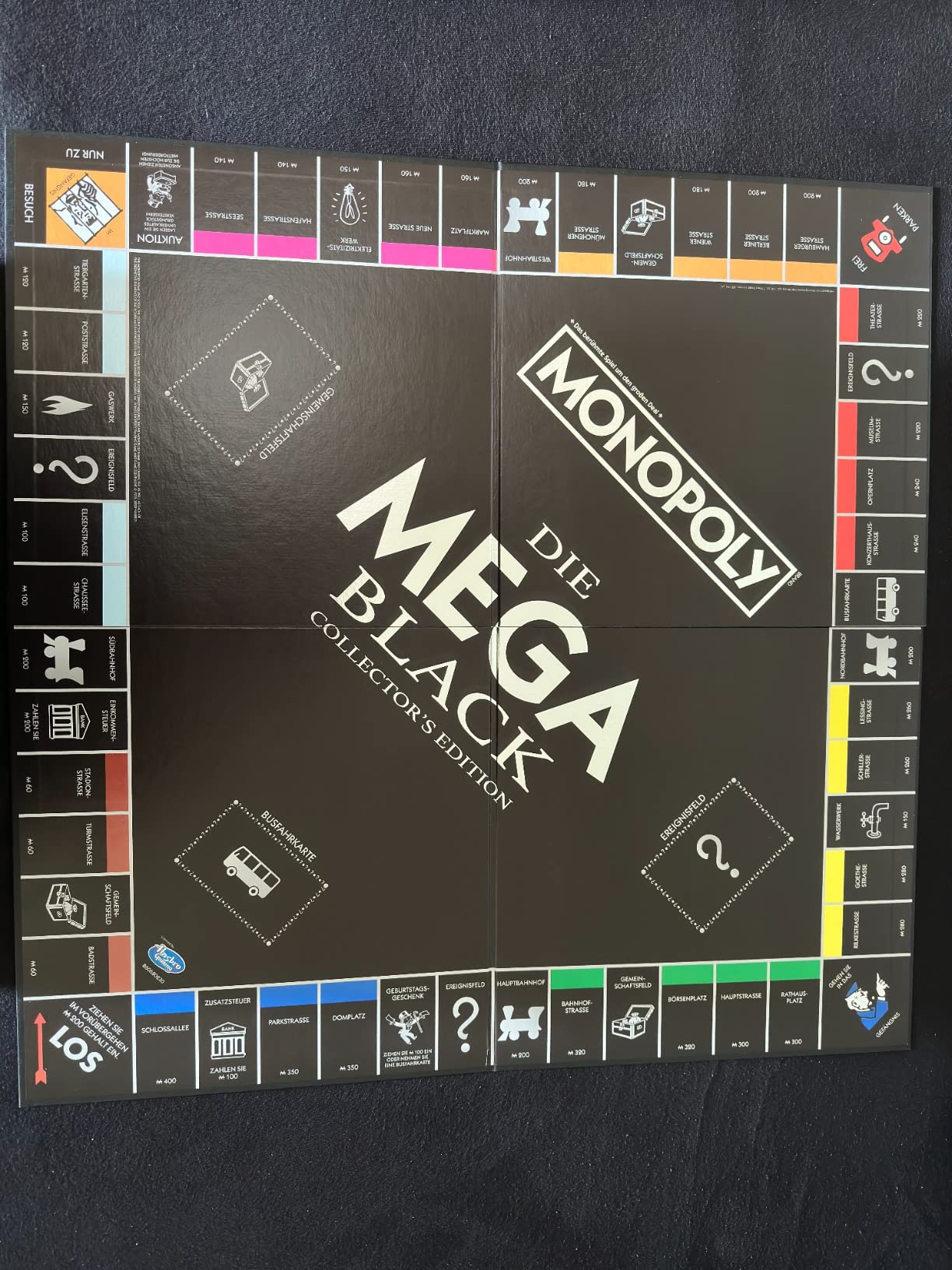 Winning Moves Monopoly Black Mega Edition Brettspiel XXL ab 8 Jahren