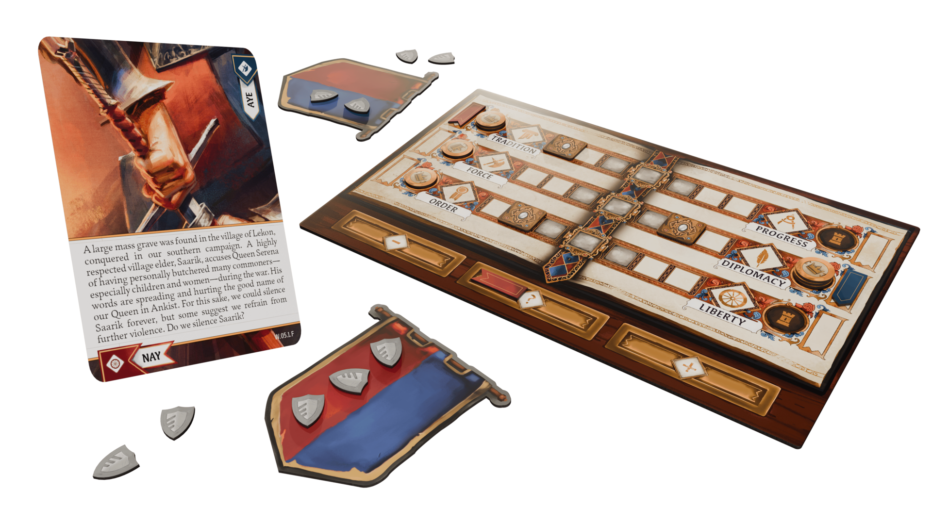 Horrible The Queen's Dilemma Legacy Brettspiel