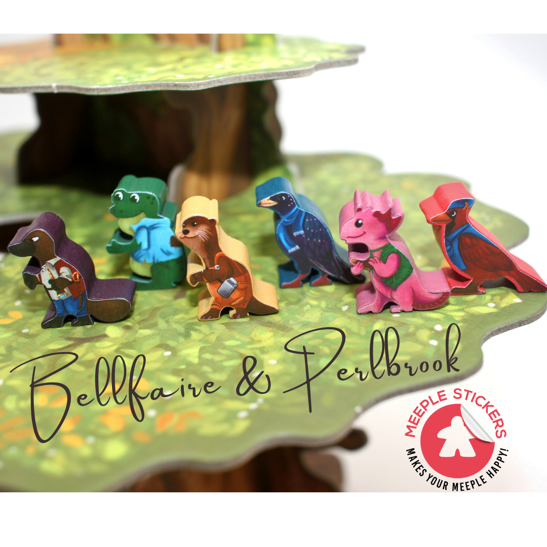 Meeple Sticker Everdell Pearlbrook Sticker Set Erweiterung