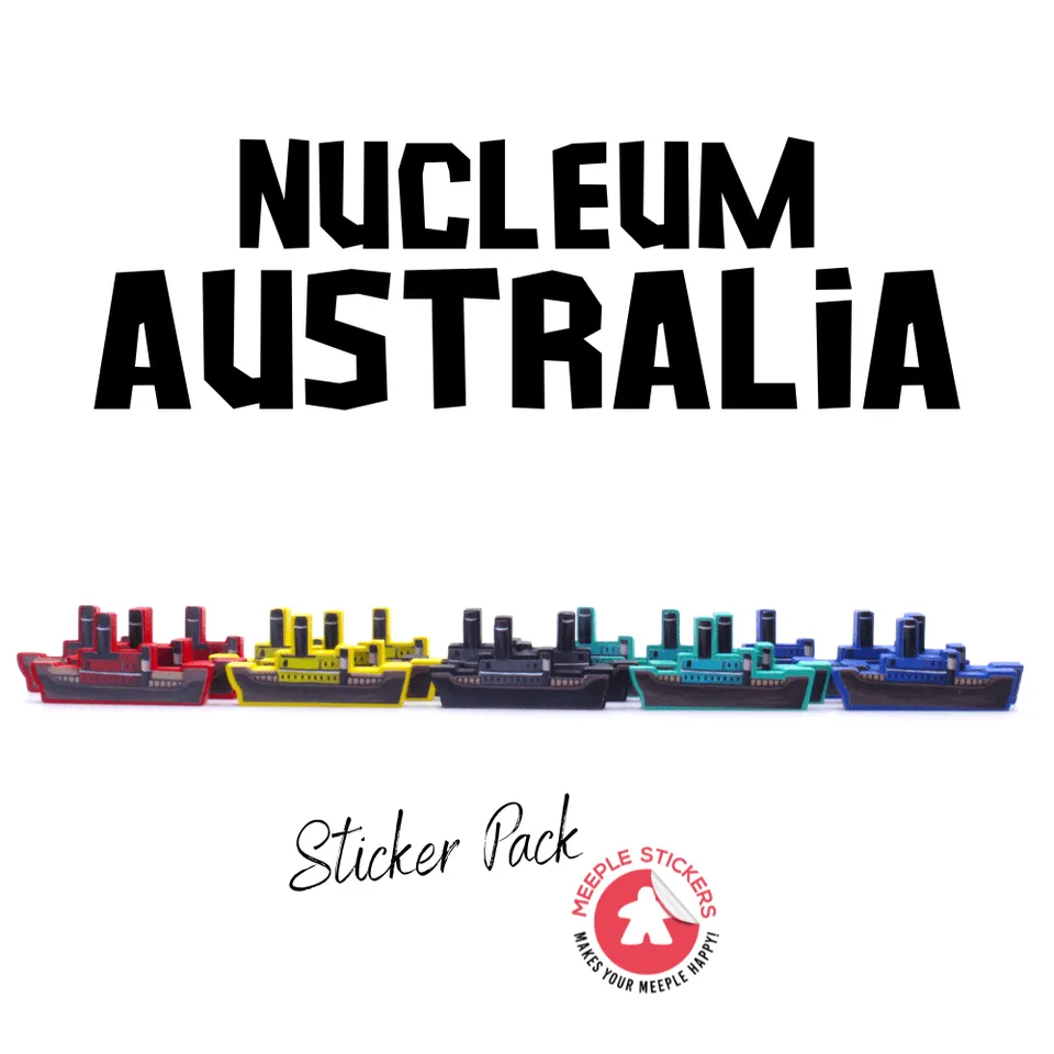 Meeple Sticker Nucleum Australia Sticker Set Aufkleber