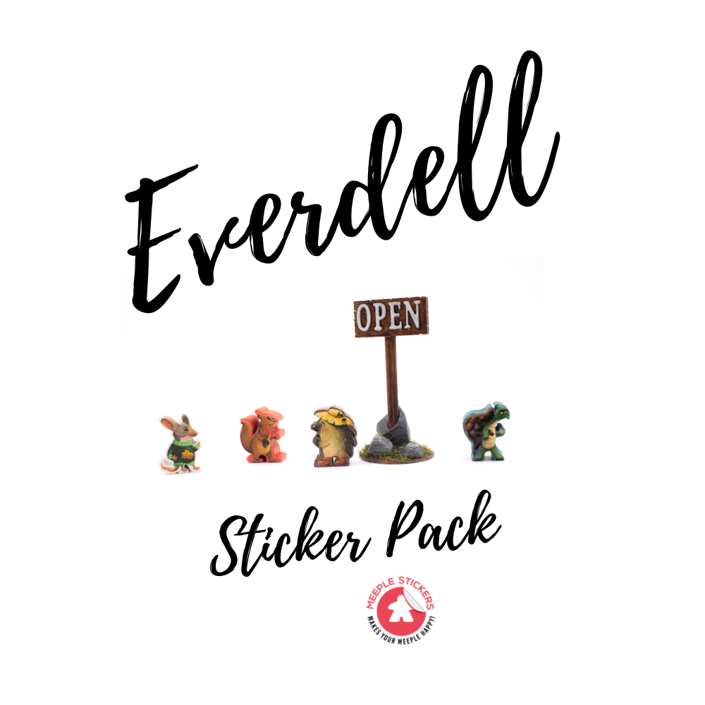Meeple Sticker Everdell Base Sticker Set Grundspiel