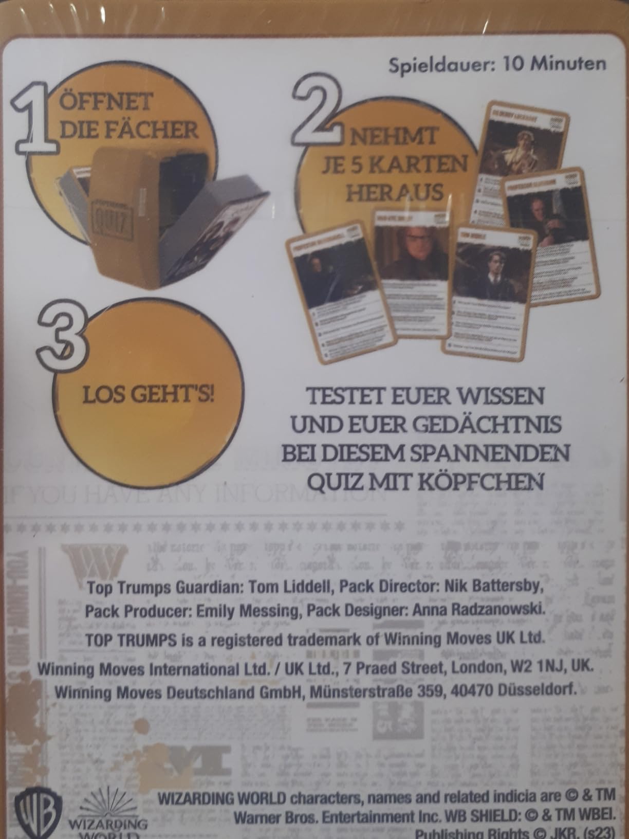 Top Trumps Quiz Harry Potter Hogwarts Kartenspiel 500 Fragen