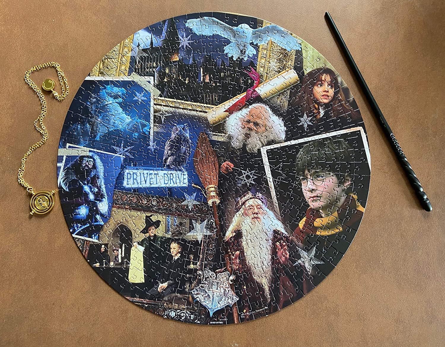 Winning Moves Harry Potter Stein der Weisen Puzzle 500 Teile rund