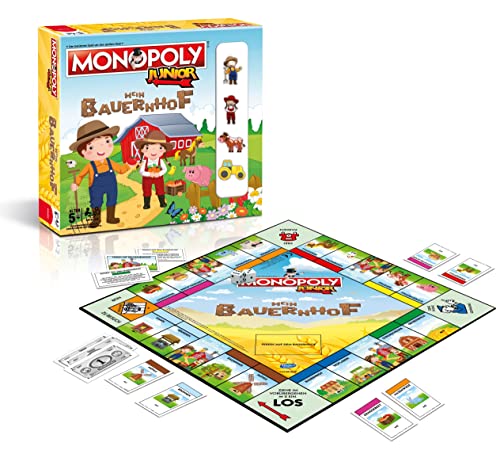 Winning Moves Monopoly Junior Mein Bauernhof Brettspiel ab 5 Jahren