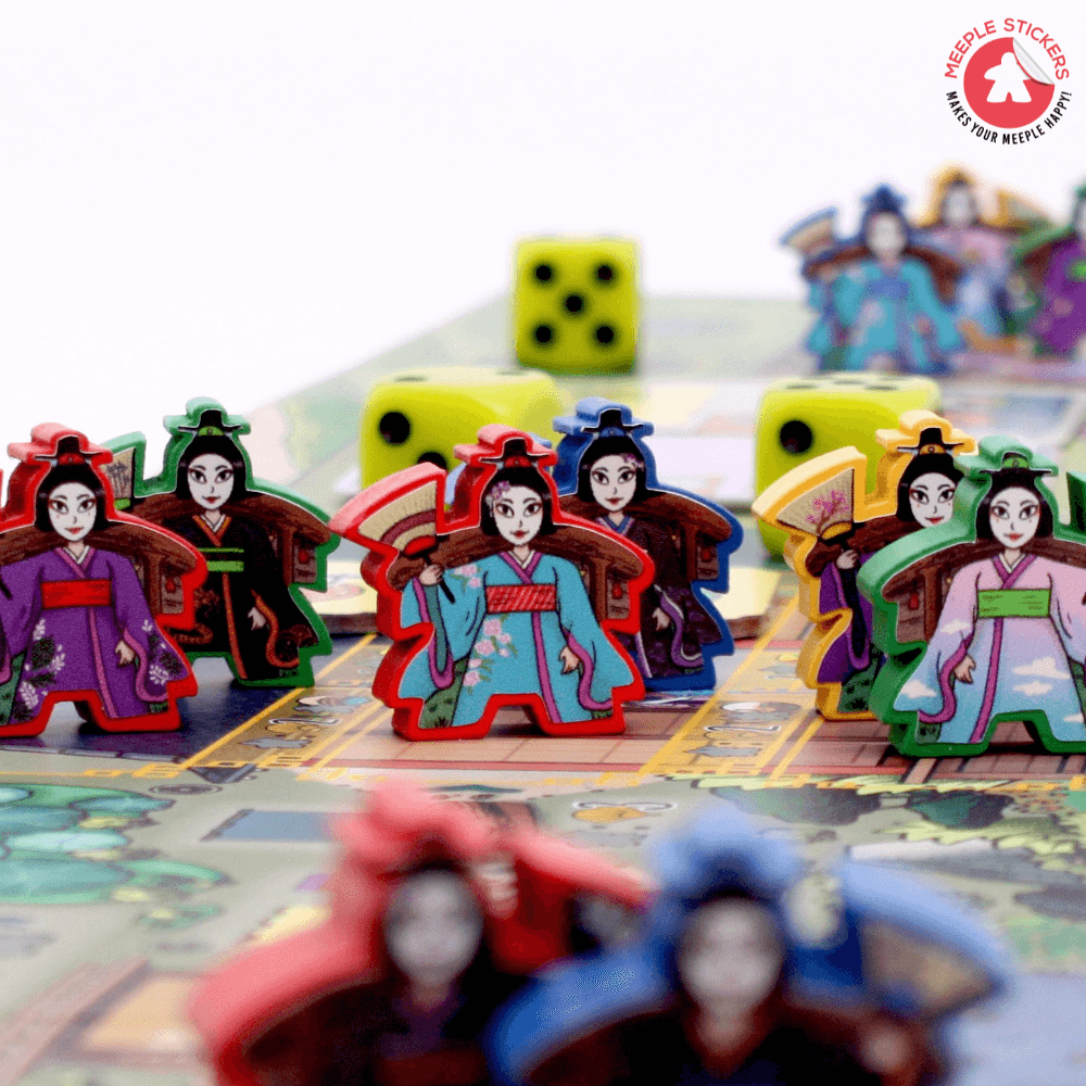 Meeple Sticker White Castle Matcha Sticker Set Geisha