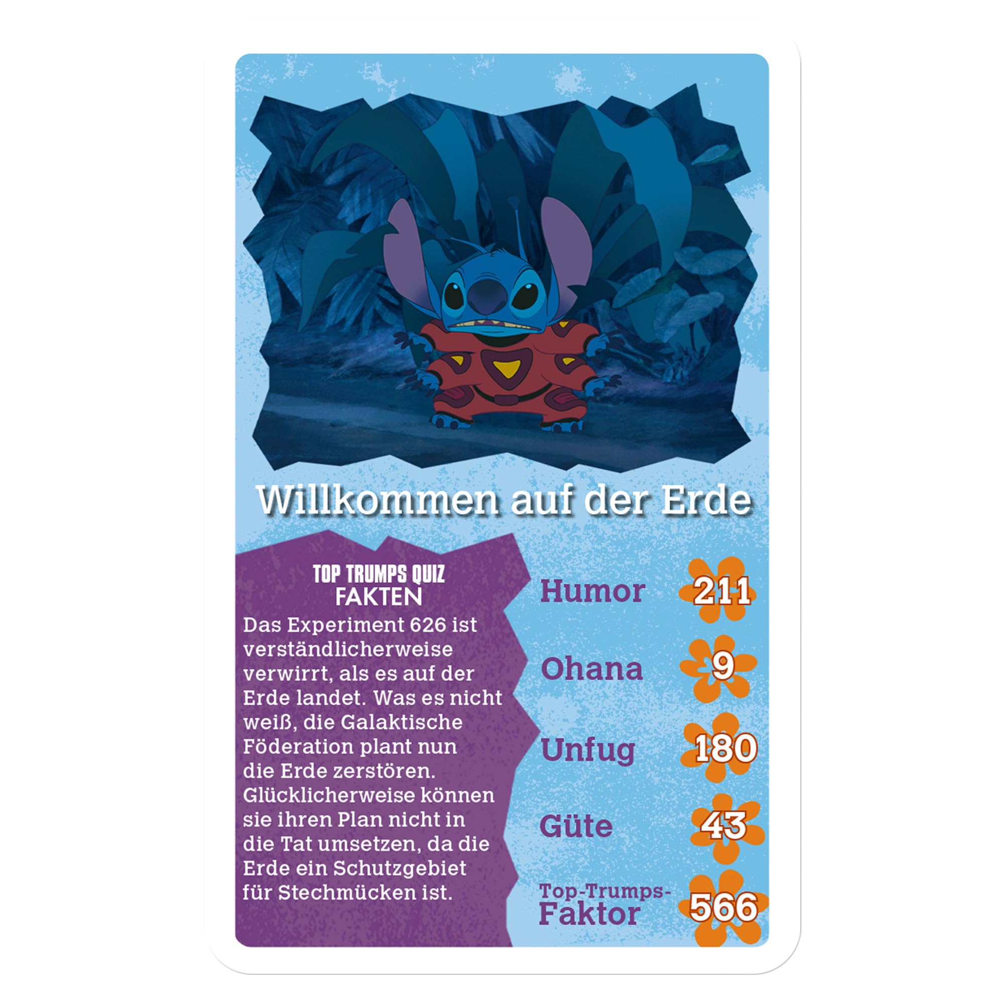 Winning Moves TOP TRUMPS Lilo & Stitch Kartenspiel Deutsch ab 6 Jahren