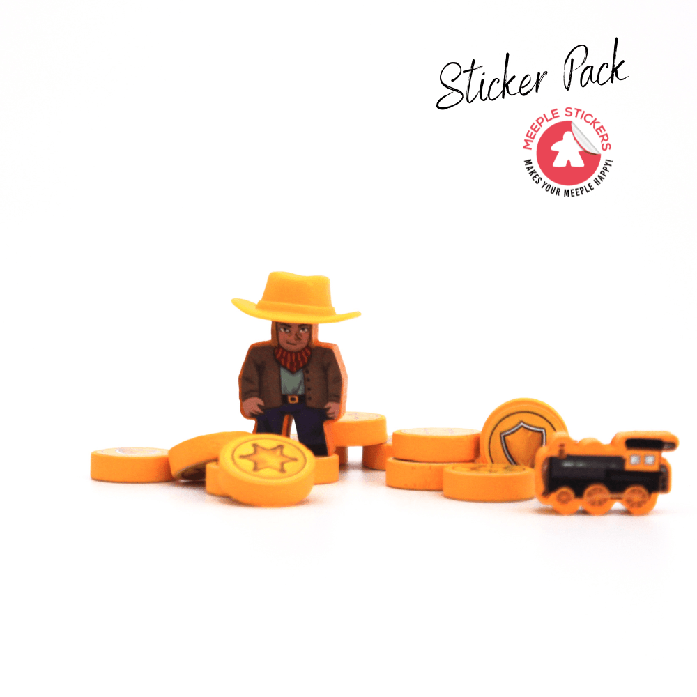 Meeple Sticker Great Western Trail Sticker Set 2nd Edition beidseitig