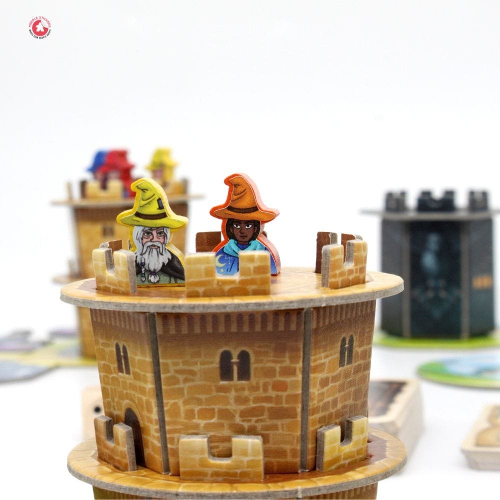 Meeple Sticker Wandering Towers Sticker Set Zauberer