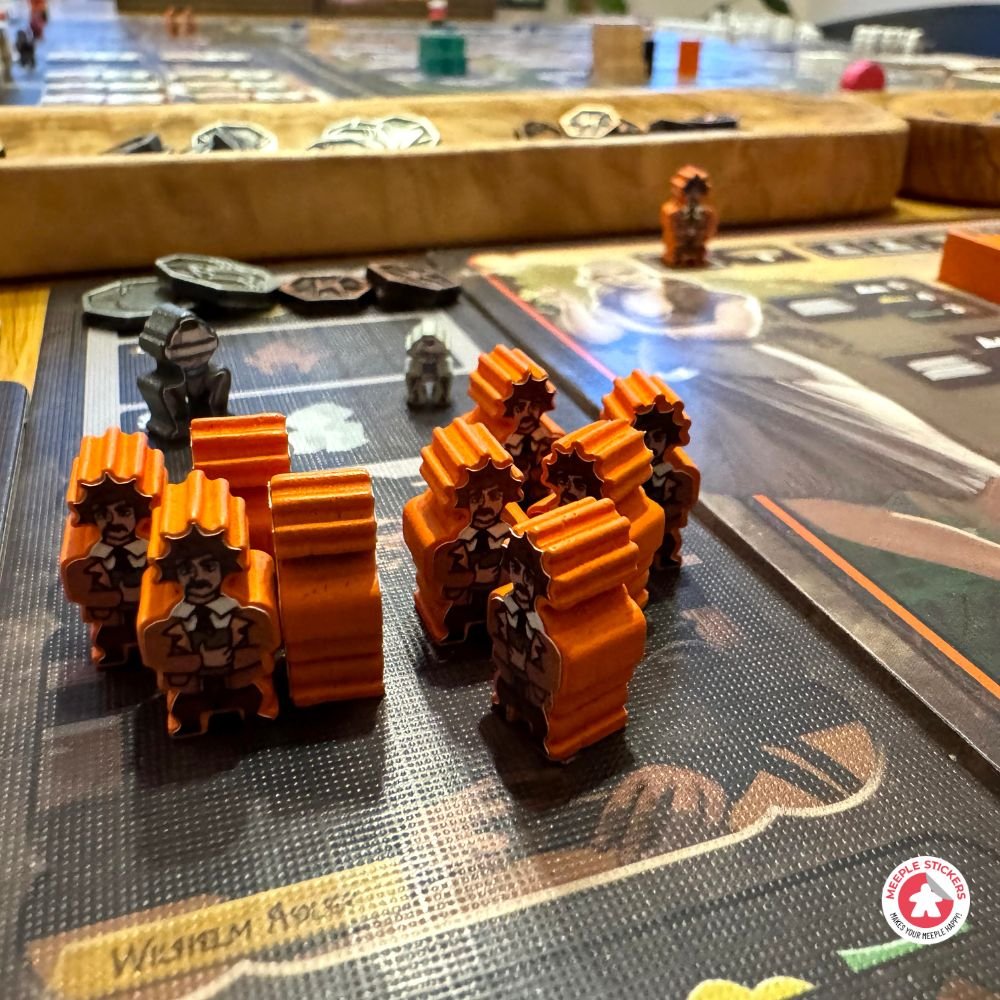 Meeple Sticker Barrage Aufkleber Set Basis + Erweiterung