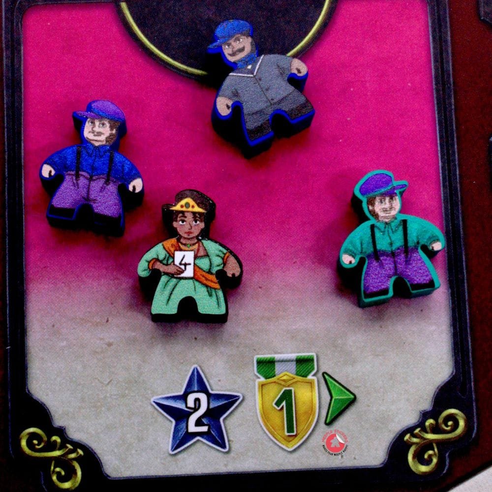 Meeple Stickers Nucleum Court of Progress Sticker Set Aufkleber
