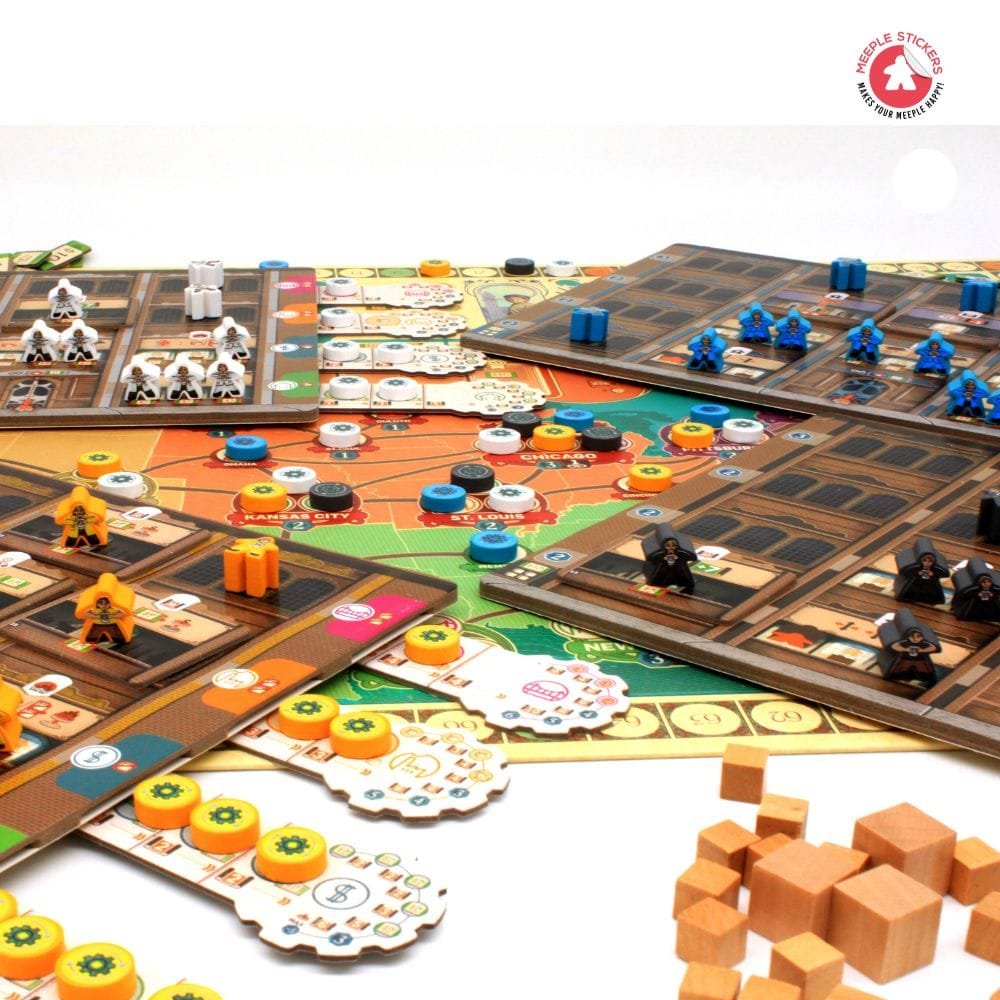Meeple Sticker Carnegie Sticker Set Meeple Aufkleber
