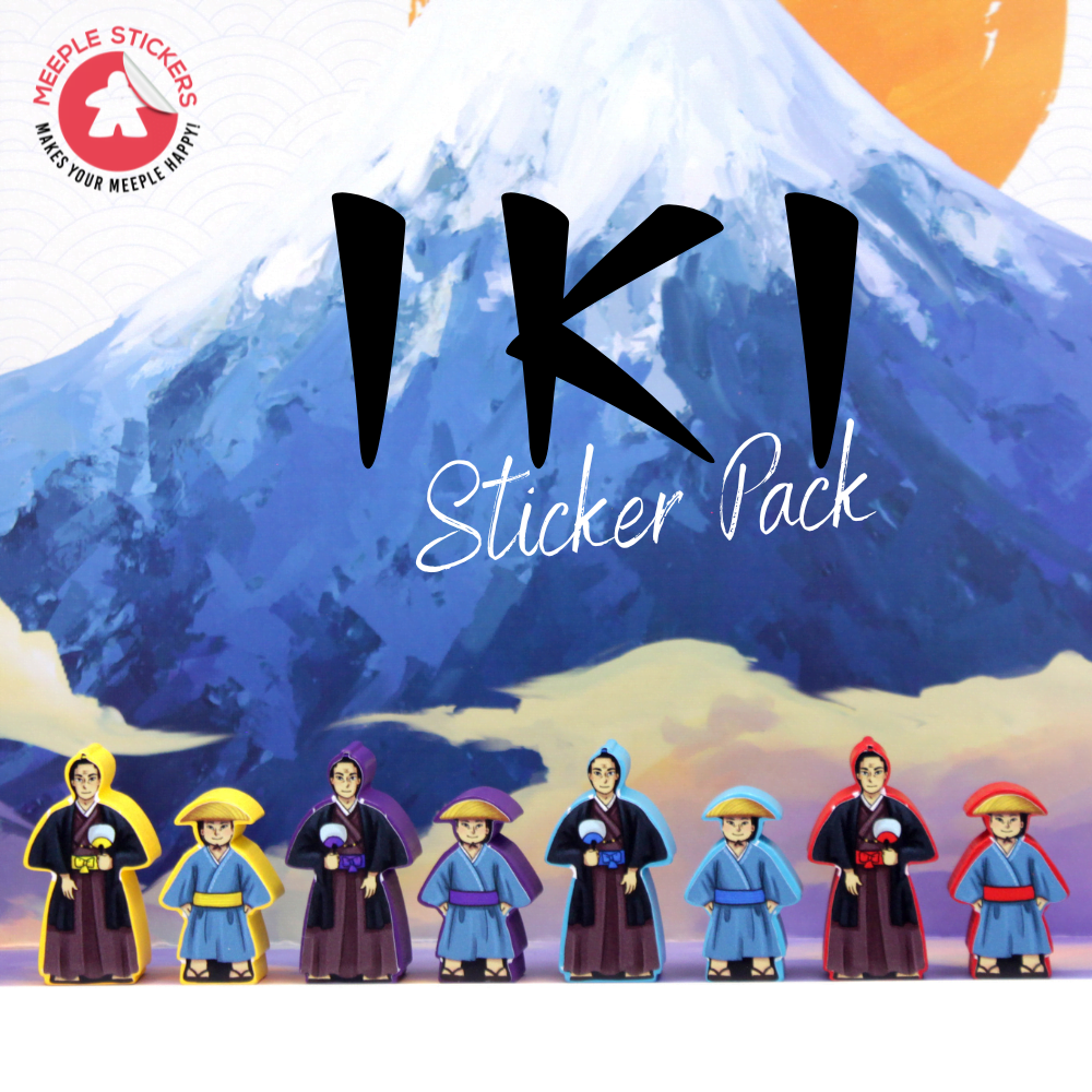 Meeple Stickers Iki Sticker Set Aufkleber Brettspiel doppelseitig