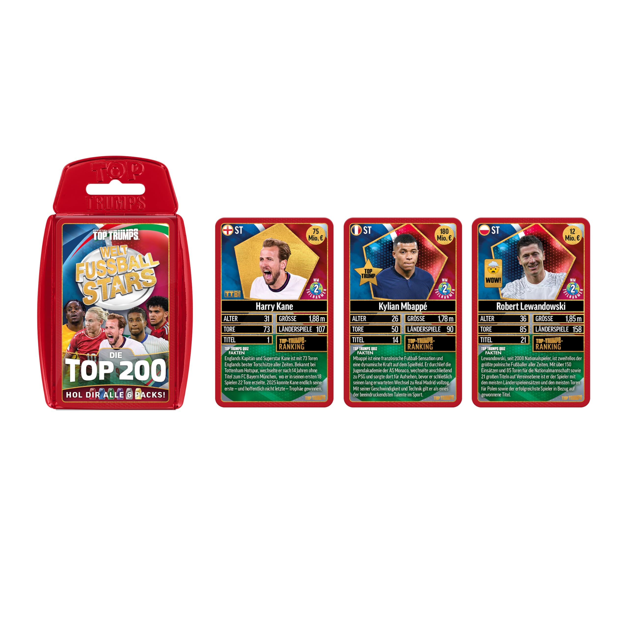 Winning Moves Top Trumps Weltfussballstars Pack 1 Kartenspiel ab 6