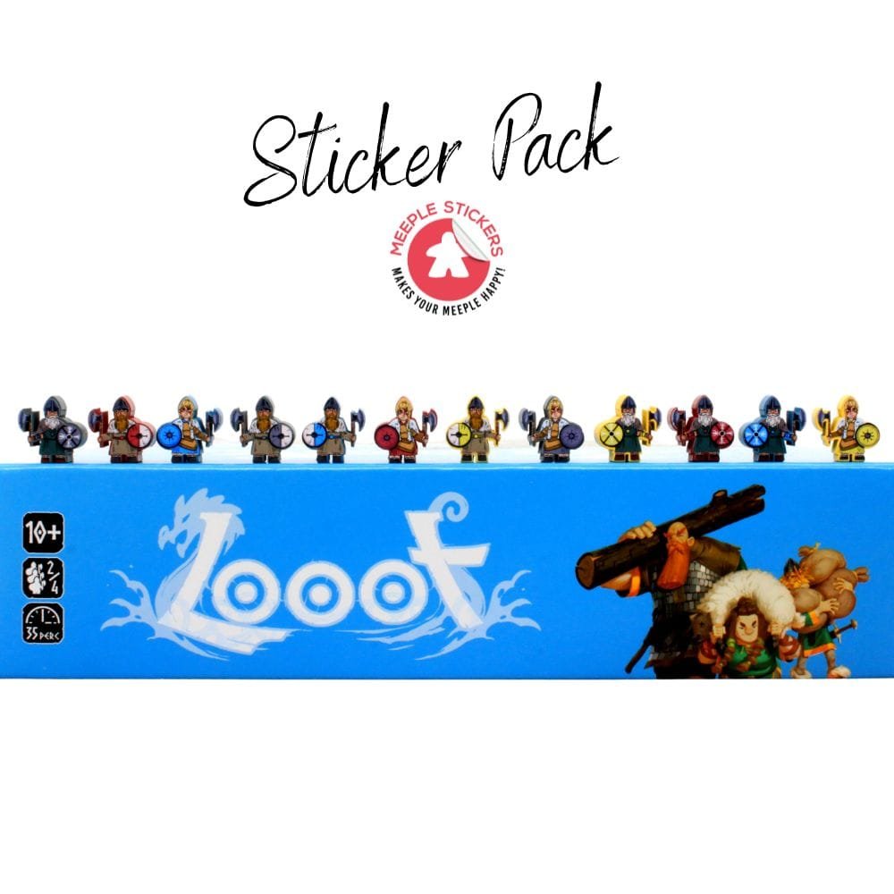 Meeple Sticker Looot Sticker Set Aufkleber Wikinger doppelseitig