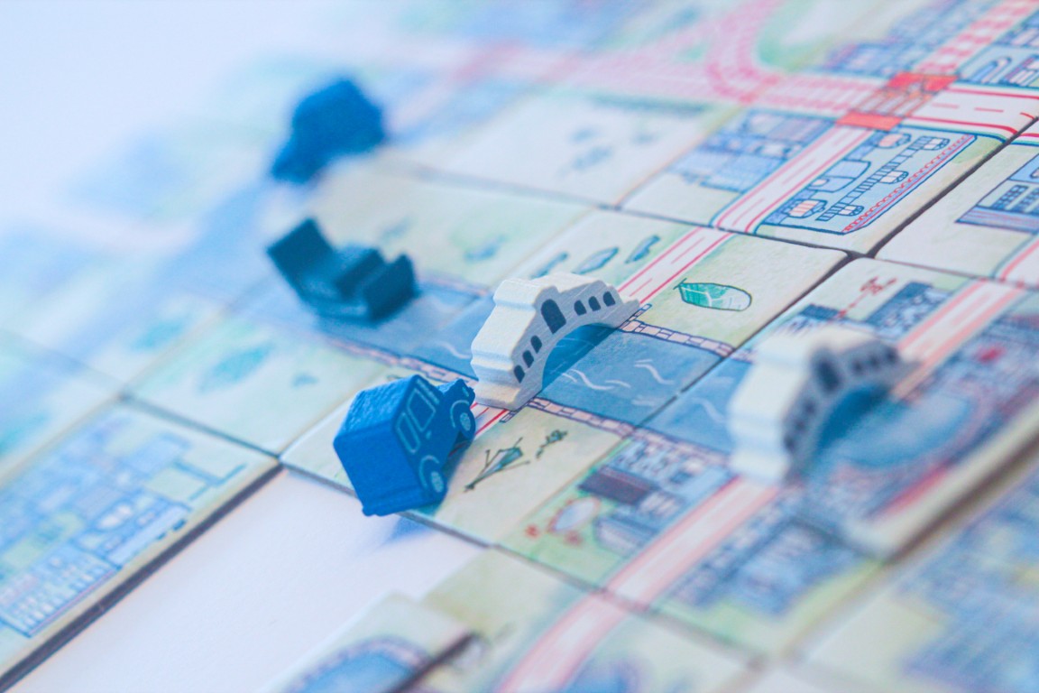 Horrible Railroad Tiles Canals Erweiterung Brettspiel