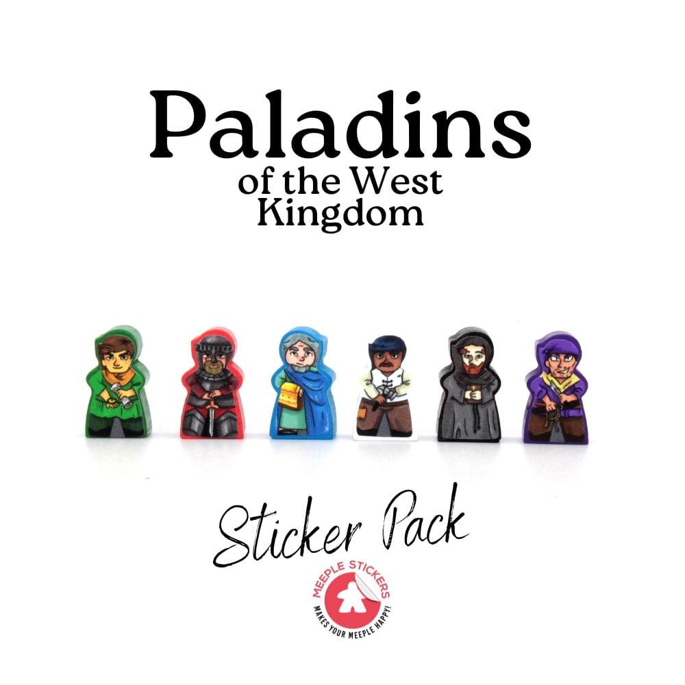 Meeple Sticker Paladins of the West Kingdom Sticker Set beidseitig