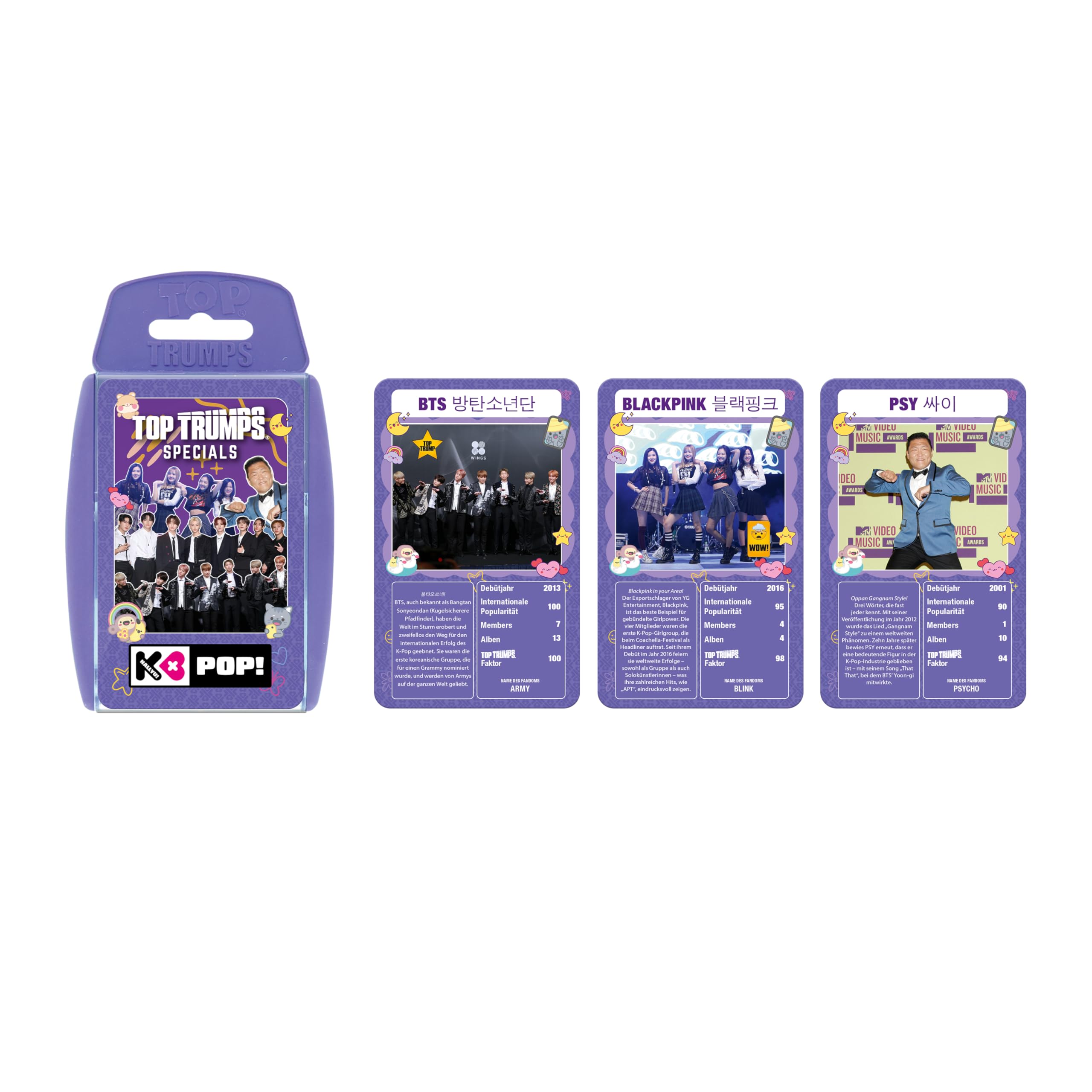 Winning Moves Top Trumps K-Pop Kartenspiel Deutsch BTS Edition