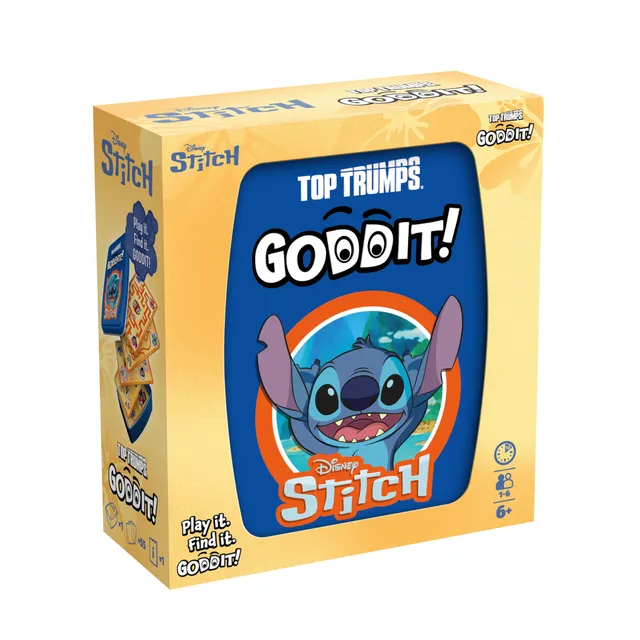 Winning Moves Top Trumps Goddit Stitch Kartenspiel Metallbox