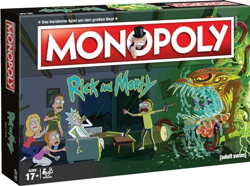 Winning Moves Monopoly Rick and Morty Brettspiel 2-6 Spieler