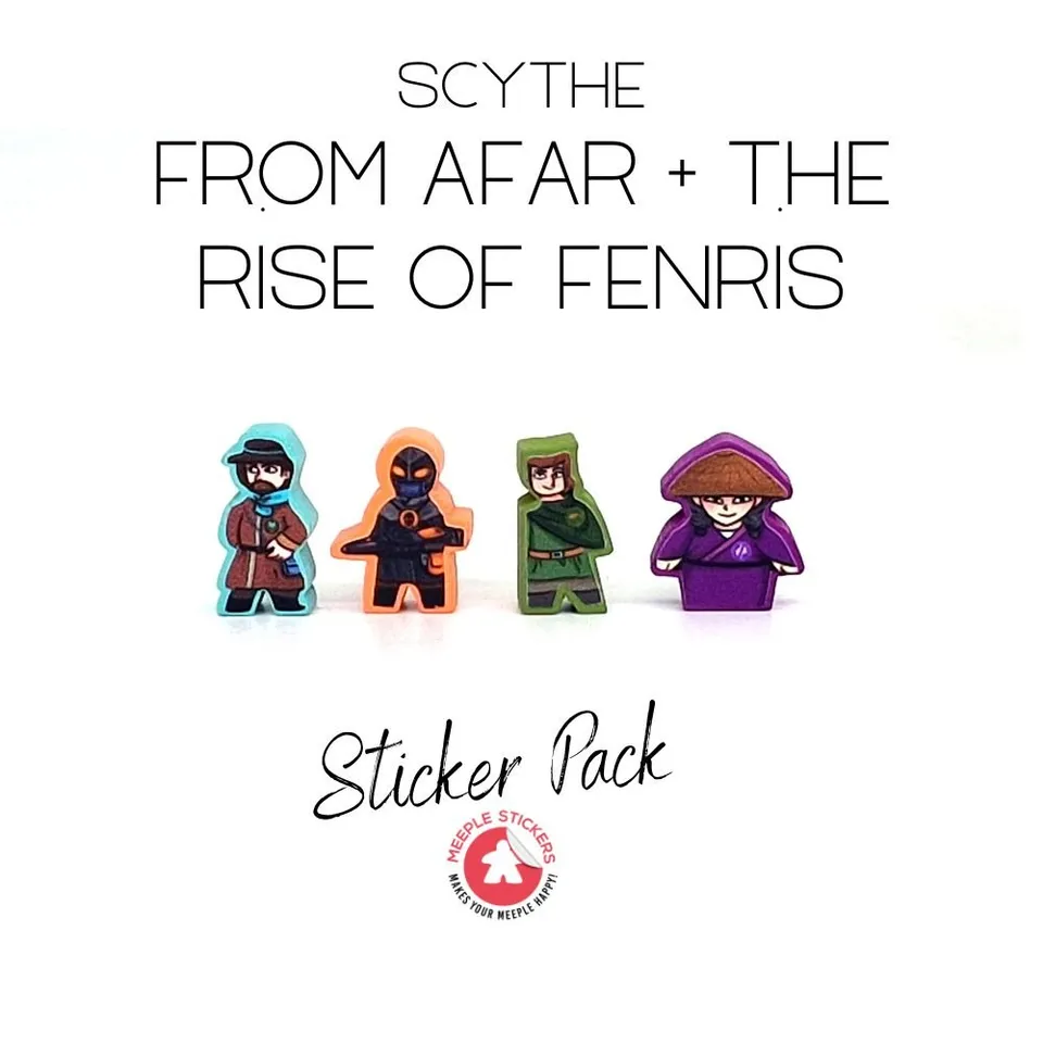 Meeple Sticker Scythe From Afar Fenris Sticker Set Erweiterung