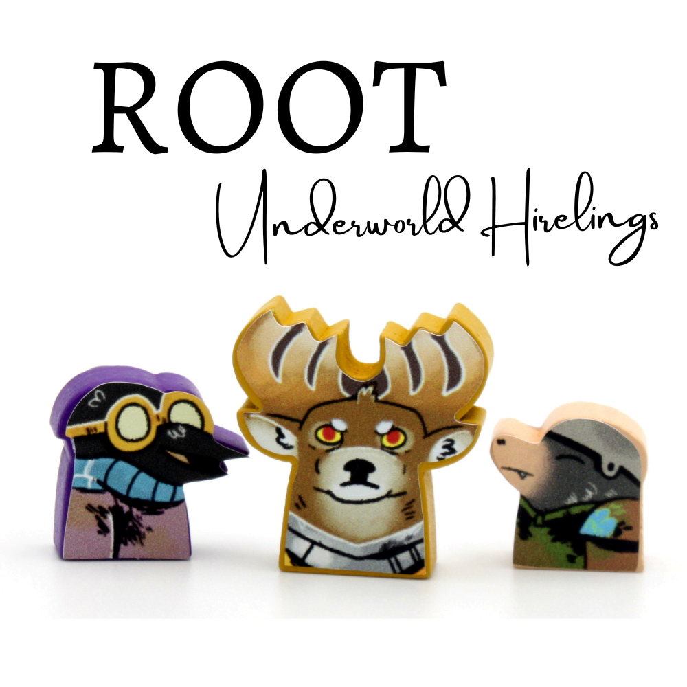 Meeple Stickers Root Underworld Hirelings Sticker Set Aufkleber