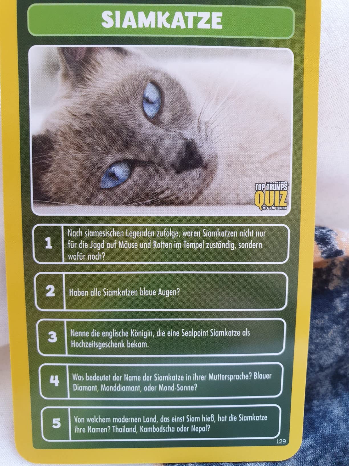 Winning Moves Top Trumps Quiz Welt der Tiere Kartenspiel ab 7