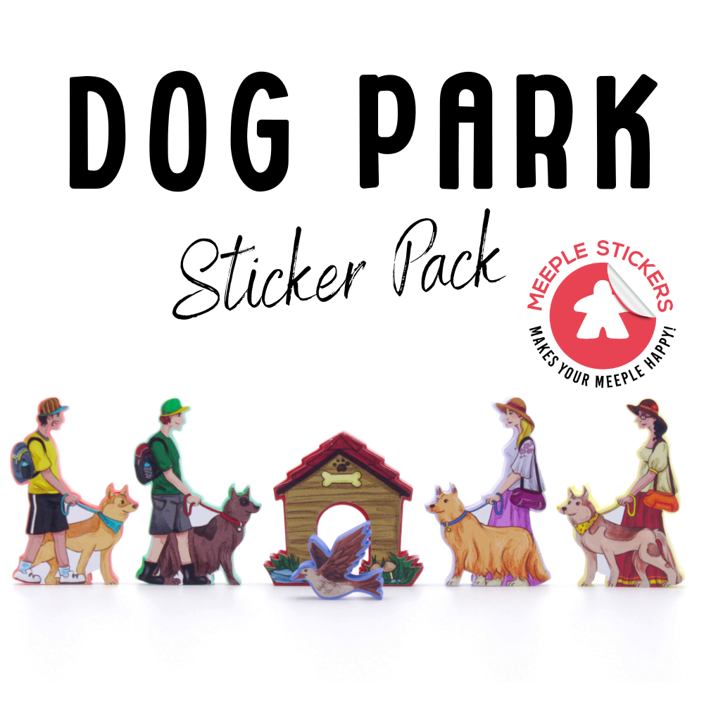 Meeple Sticker Stickers Dog Park Sticker Set Hunde