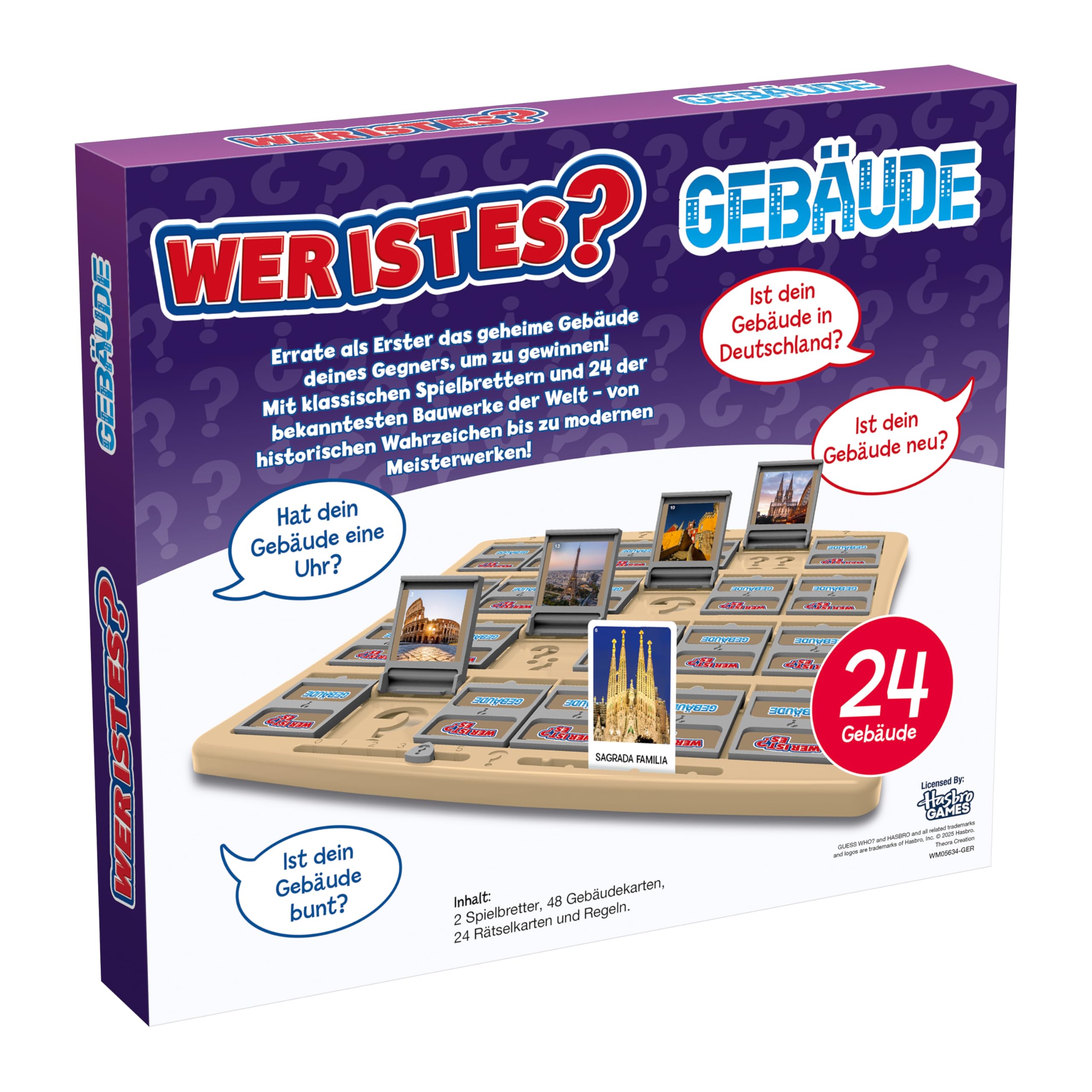 Winning Moves Wer ist es? Gebäude Edition Ratespiel 2 Spieler