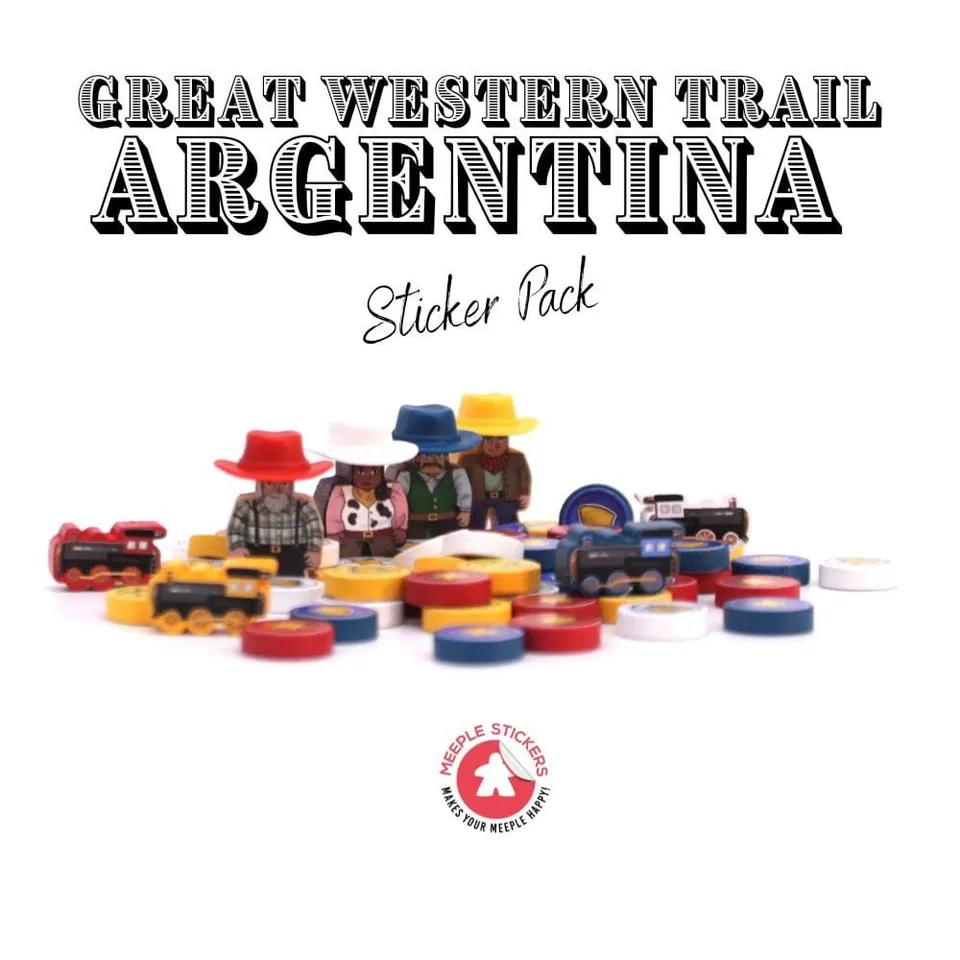 Meeple Sticker Great Western Trail Argentina Sticker Set