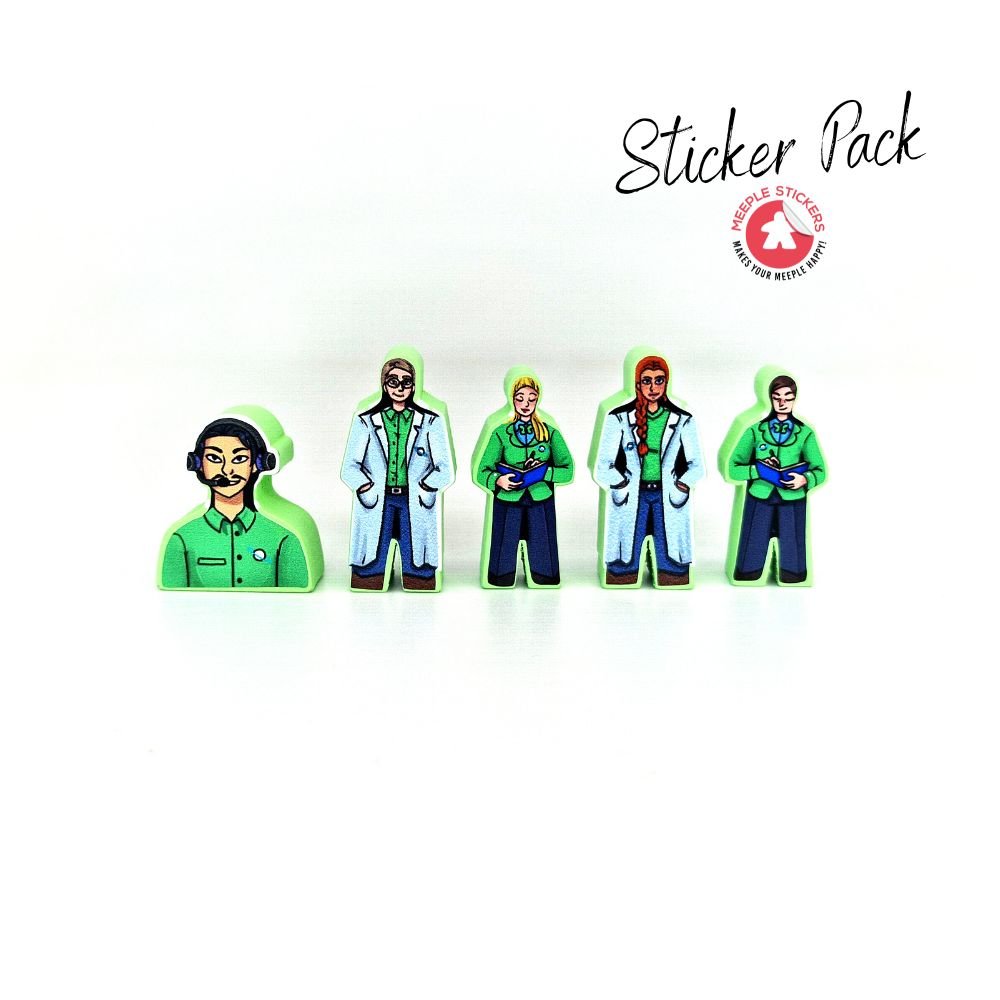 Meeple Stickers Galactic Cruise Sticker Set Aufkleber doppelseitig