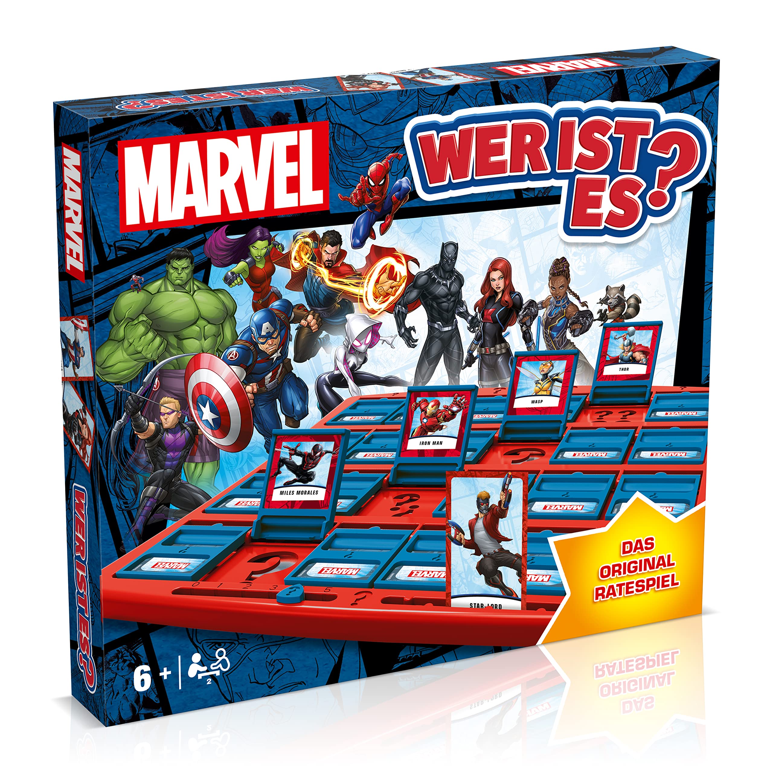 Winning Moves Wer ist es? Marvel Edition Brettspiel 2 Spieler Ratespiel