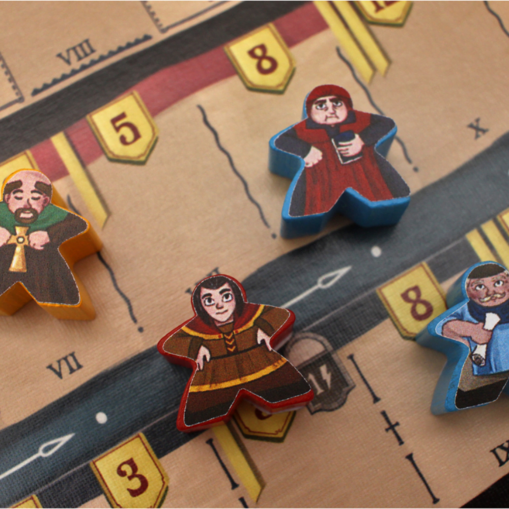 Meeple Sticker Messina 1347 Sticker Set Aufkleber beidseitig