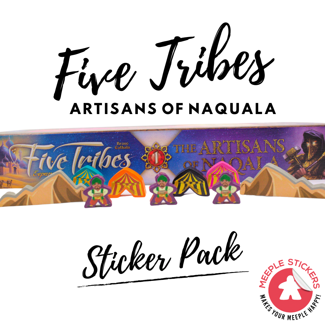 Meeple Sticker Five Tribes Artisans Sticker Set doppelseitig