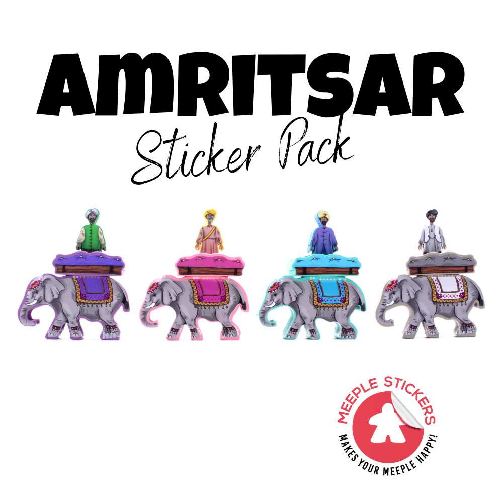 Meeple Sticker Amritsar Sticker Set Meeple Aufkleber