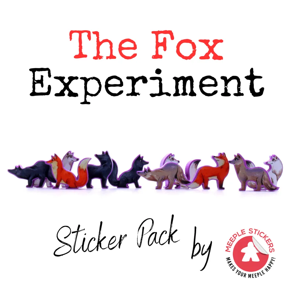 Meeple Sticker The Fox Experiment Sticker Set Füchse
