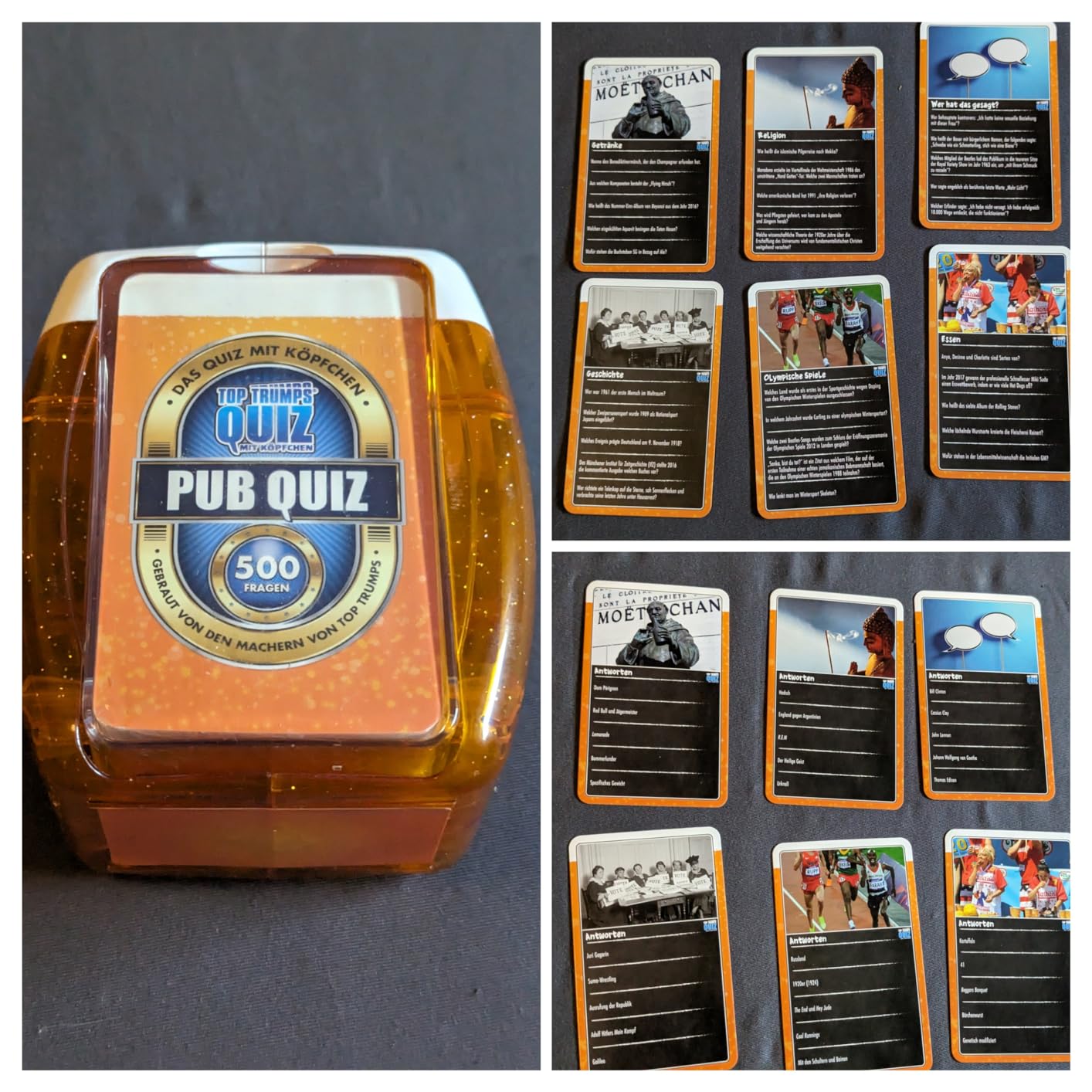 Winning Moves Top Trumps Quiz Pub Quiz Kartenspiel Deutsch