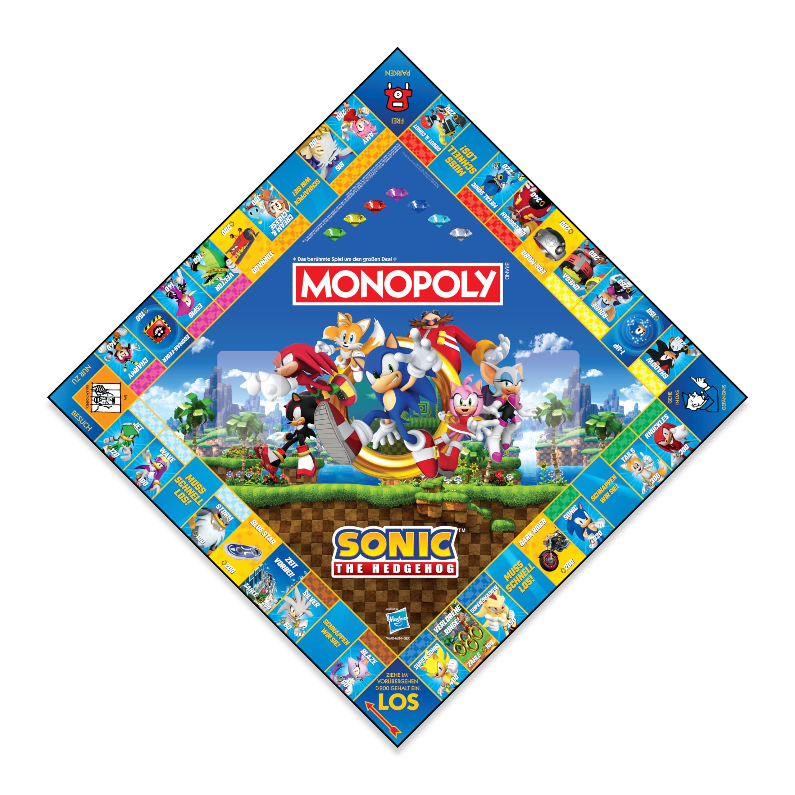 Winning Moves Monopoly Sonic Edition Brettspiel Deutsch ab 8 Jahren