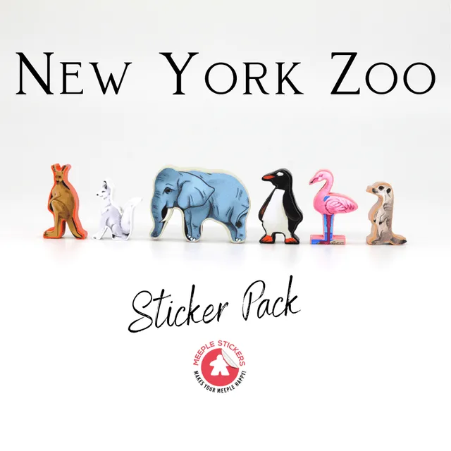 Meeple Sticker New York Zoo Sticker Set Tier-Meeple