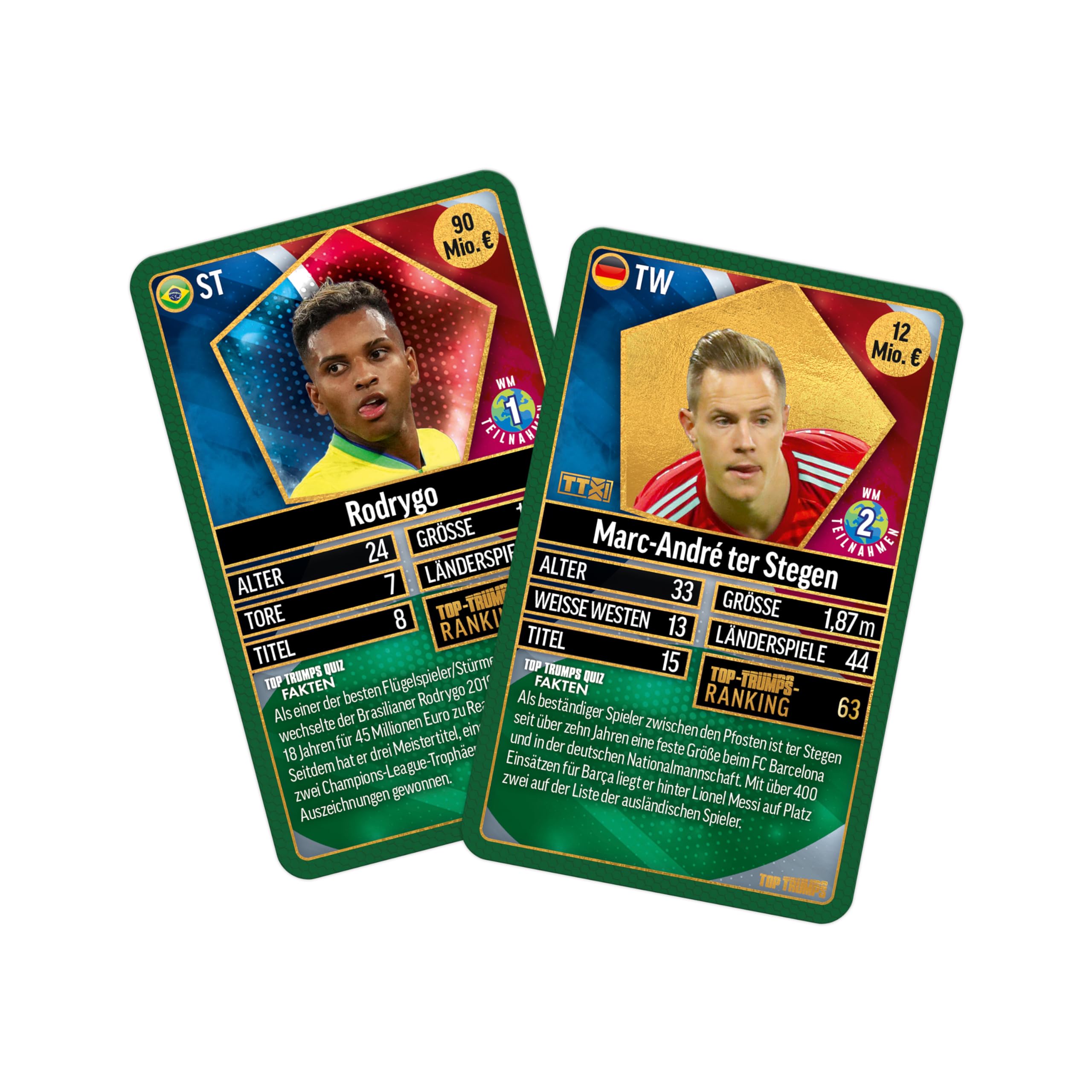 Winning Moves Top Trumps Weltfussballstars Top 200 Pack 3 Kartenspiel