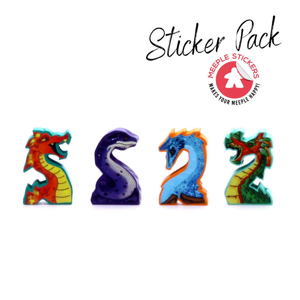 Meeple Sticker Stickers El Dorado Dragons Sticker Set