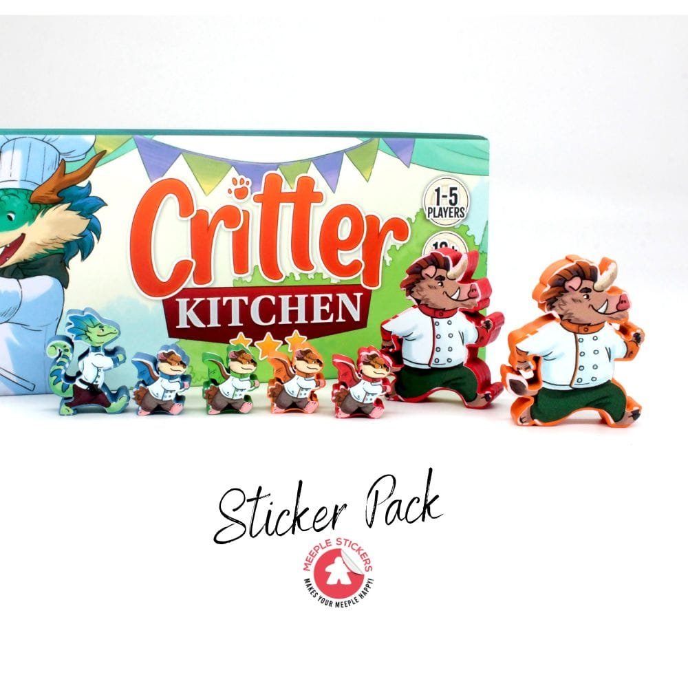 Meeple Sticker Critter Kitchen Base À La Carte Sticker Set