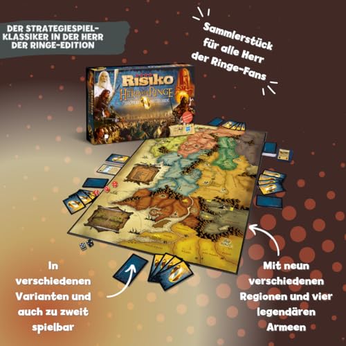 Winning Moves Risiko Herr der Ringe Brettspiel 2-4 Spieler