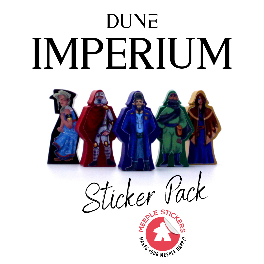 Meeple Sticker Stickers Dune Imperium Sticker-Set doppelseitig