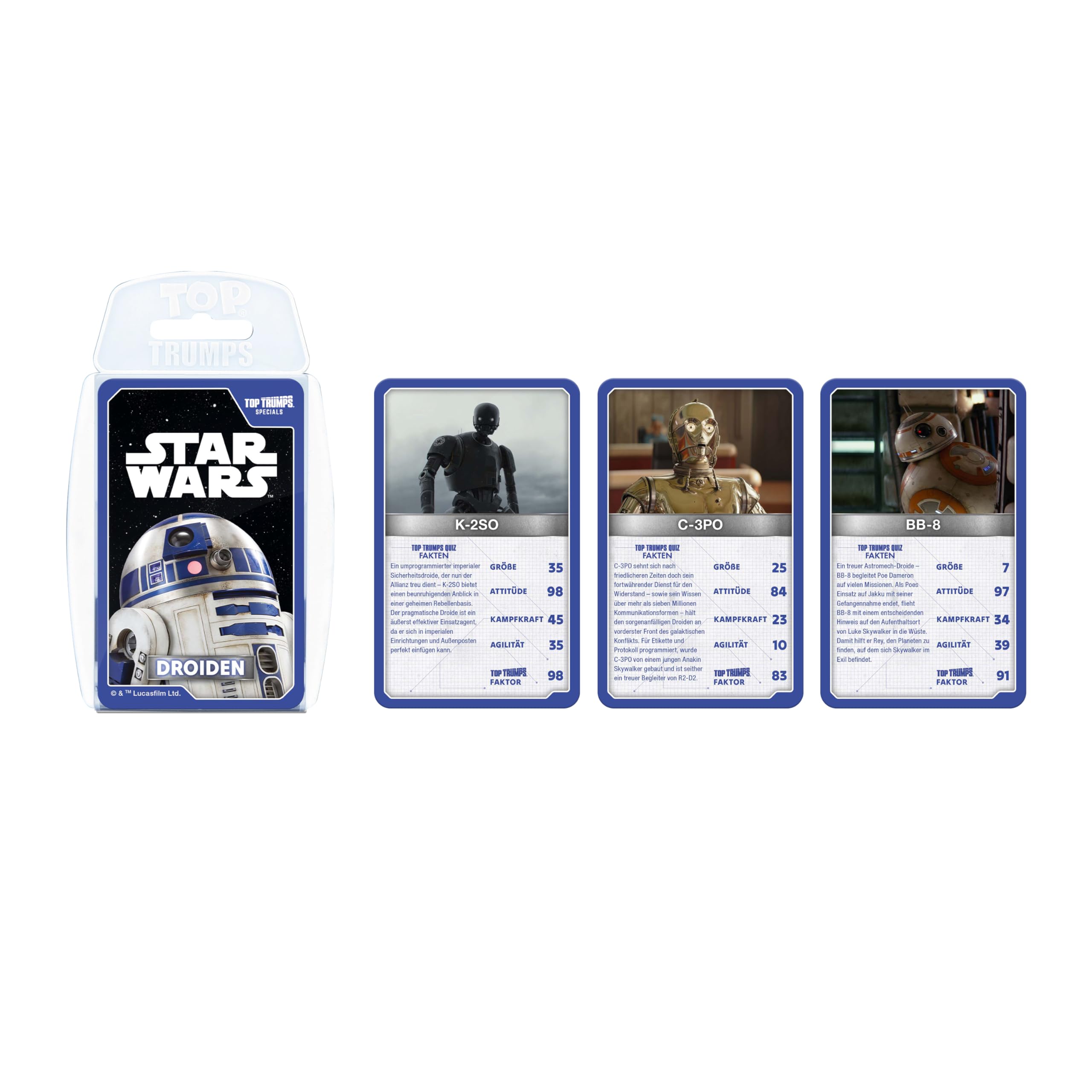 Winning Moves Top Trumps Star Wars Droids Kartenspiel Deutsch