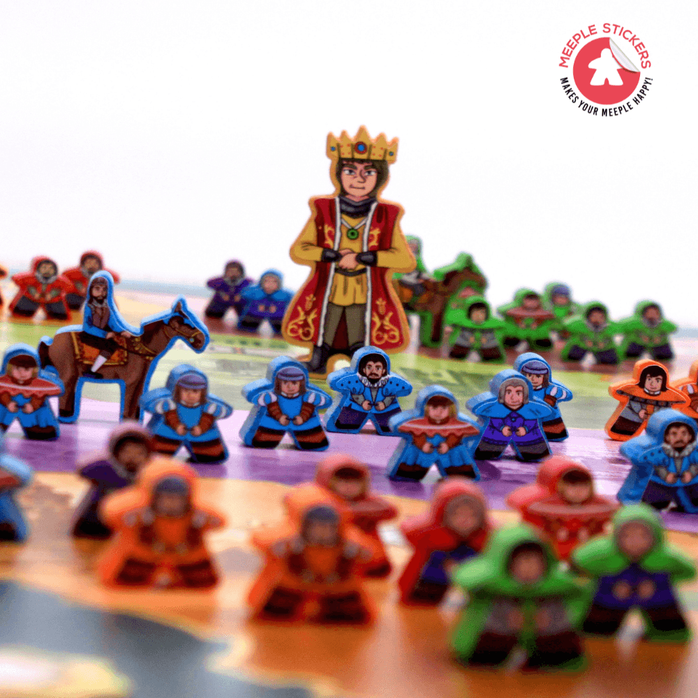 Meeple Sticker El Grande Sticker Set Aufkleber beidseitig