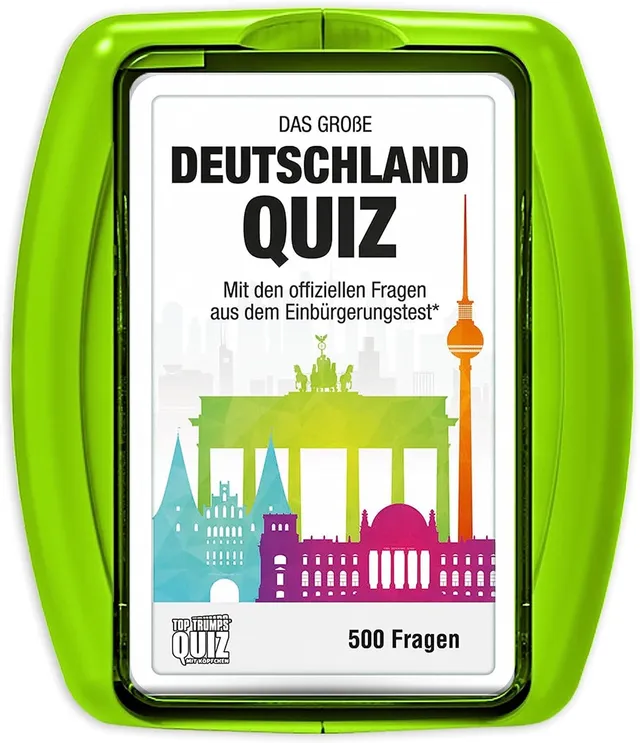 Top Trumps Quiz Deutschland Kartenspiel 100 Karten ab 8 Jahren