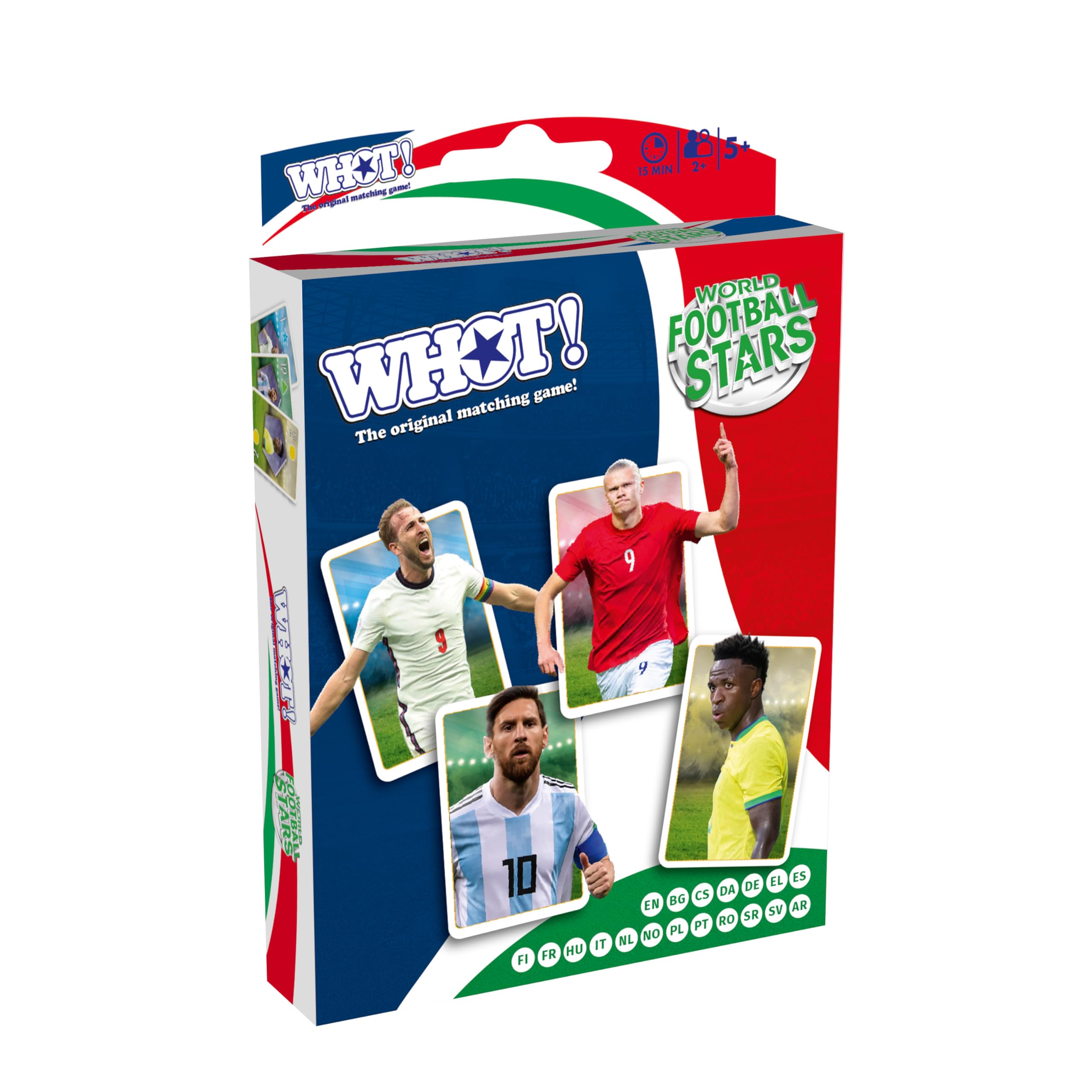 Winning Moves WHOT! Weltfußballstars Kartenspiel Kinder ab 5