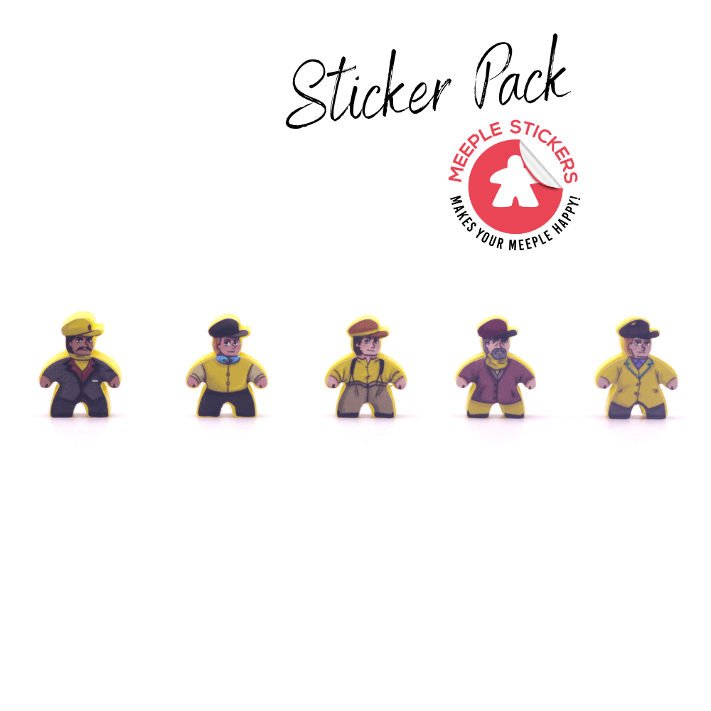 Meeple Sticker Nucleum Sticker Set Aufkleber doppelseitig